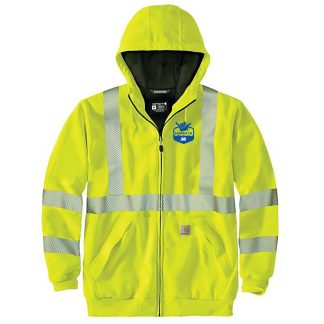 Carhartt 104988 - High-Visibility Loose Fit Midweight Thermal-Lined Full-Zip Class 3 Sweatshirt