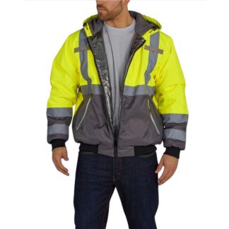 Utility Pro Men's Hi-Vis Warm Up Bomber Safety Jacket - UHV883